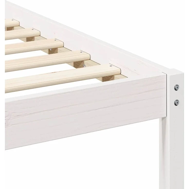 vidaXL Bettgestell mit Nachttischen Weiß 200 x 210 cm 873236 – Bild 7