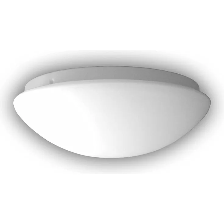 LED Deckenleuchte rund Opalglas matt, Nurglasleuchte, Ø 20cm