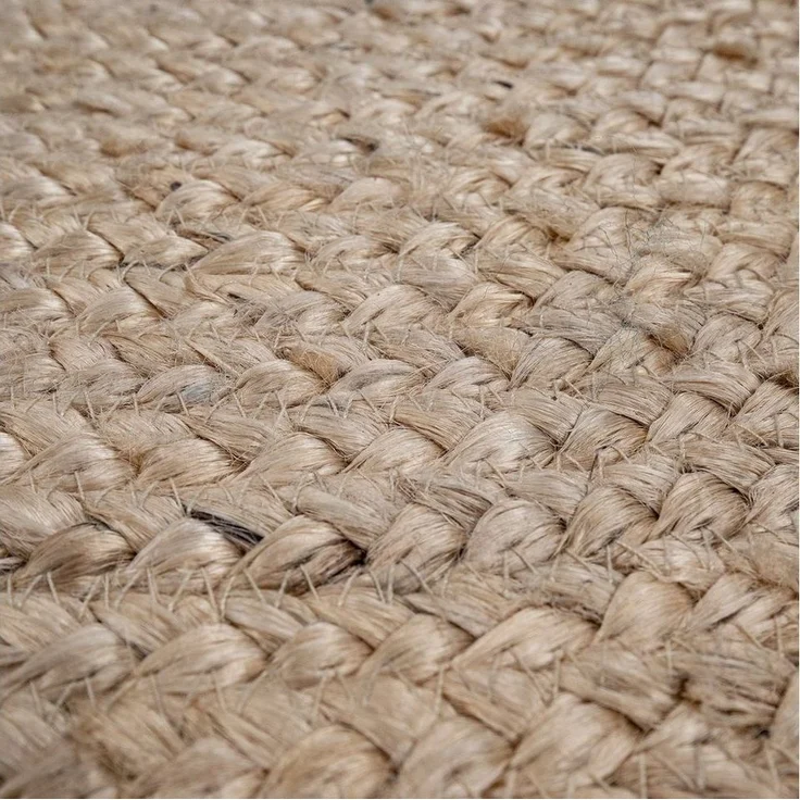 Paco Home Teppich Viborg 595, rund, Höhe: 13 mm, Jute, Modern, Boho, Handgefertigter Natur-Teppich – Bild 3