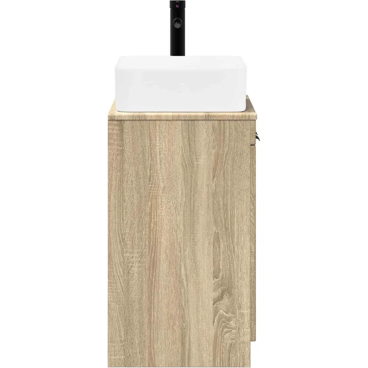 vidaXL Waschbeckenschrank Sonoma-Eiche 54 x 41 x 100 cm Holzwerkstoff 3404224 – Bild 6
