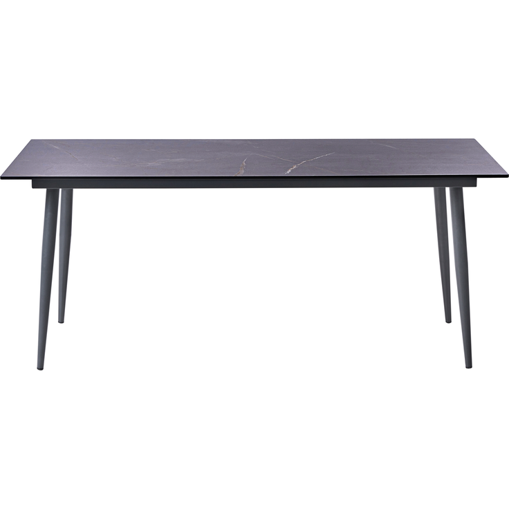 Gartentisch TOLENTINO 180 cm 90 cm Marmor Optik Grauer Marmor – Bild 4