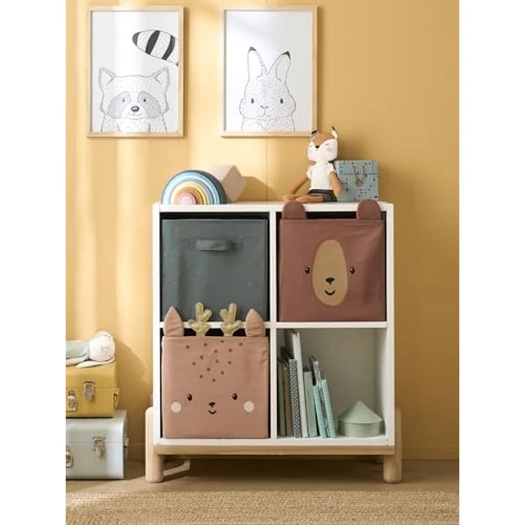 vertbaudet Aufbewahrungsbox Kinderzimmer GRÜNER WALD, 3er-Set – Bild 5