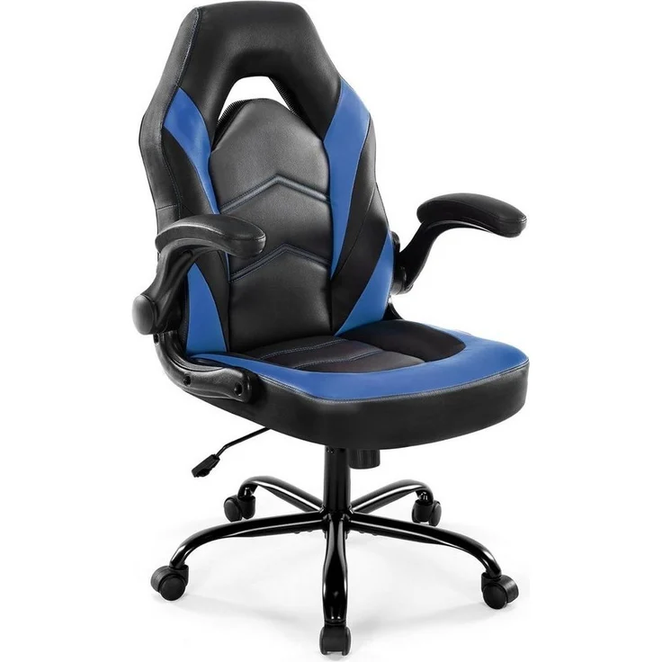 DUMOS Gaming-Stuhl E-Sports-Stuhl,ergonomischer Bürostuhl, Kunstleder PC-Stuhl, Verstellbare Sitzhöhe, verstellbare Rückenlehne – Bild 5