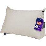 Traumnacht Cozy Rückenkissen, Lesekissen, 70x40 cm beige, abnehmbarer, waschbarer Bezug aus 100% Polyester, praktisches Seitenfach, Öko-Tex zertifiziert, produziert nach deutschem Qualitätsstandard