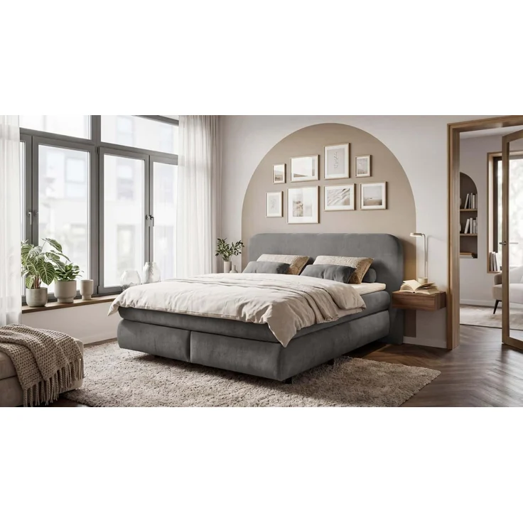 Boxspringbett Elbrus von Ed Exciting Design 180 x 200 cm mit 7 Zonen Tonnentaschenfederkern – Bild 1