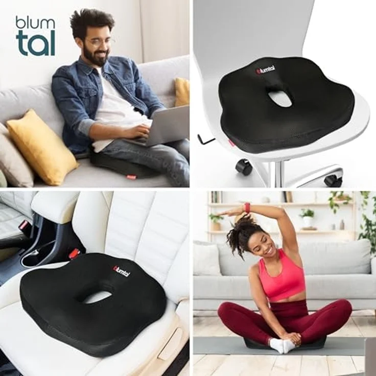 Blumtal Sitzkissen Ergonomisches Sitzkissen, Hämorrhoiden Sitzkissen, ideal für Büro & Auto – Bild 3