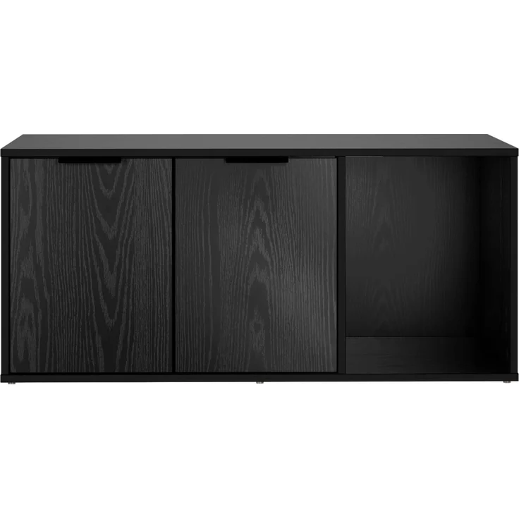vidaXL Katzenkiste Möbel Schwarz Eichen-Optik 100 x 49 x 45 cm 8014752 – Bild 6