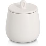 ZELLER 19394 Gewürzdose 220 ml aus Keramik, weiß