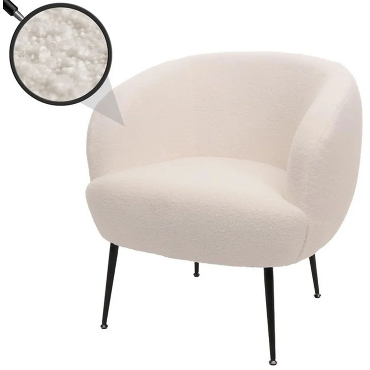 MCW Loungesessel Lounge-Sessel MCW-O37, Moderner Bouclé-Stoffbezug in hoher Qualität (330 g/m) – Bild 4