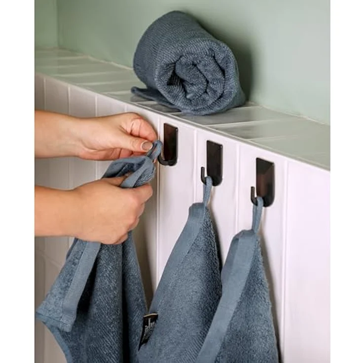 SCHÖNER WOHNEN-Kollektion Handtuch Set SENSE Handtuch Set, Baumwolle (Spar-Set, 1-St), 5er Set (1x 140x70 cm / 2x 100x50 cm / 2x 50x30 cm) in Blau – Bild 7