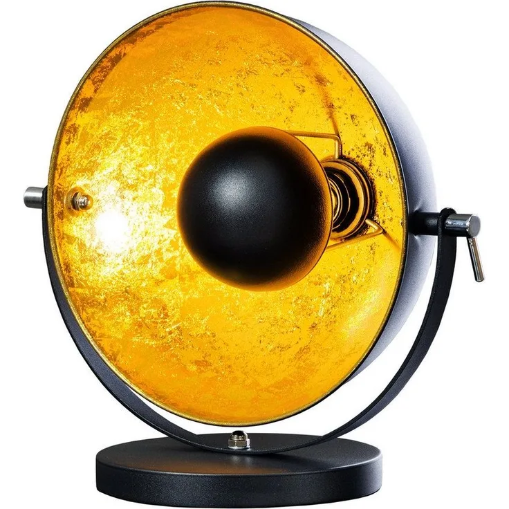 riess-ambiente Tischleuchte STUDIO 40cm schwarz / gold, ohne Leuchtmittel, flexibel verstellbar,Industrial