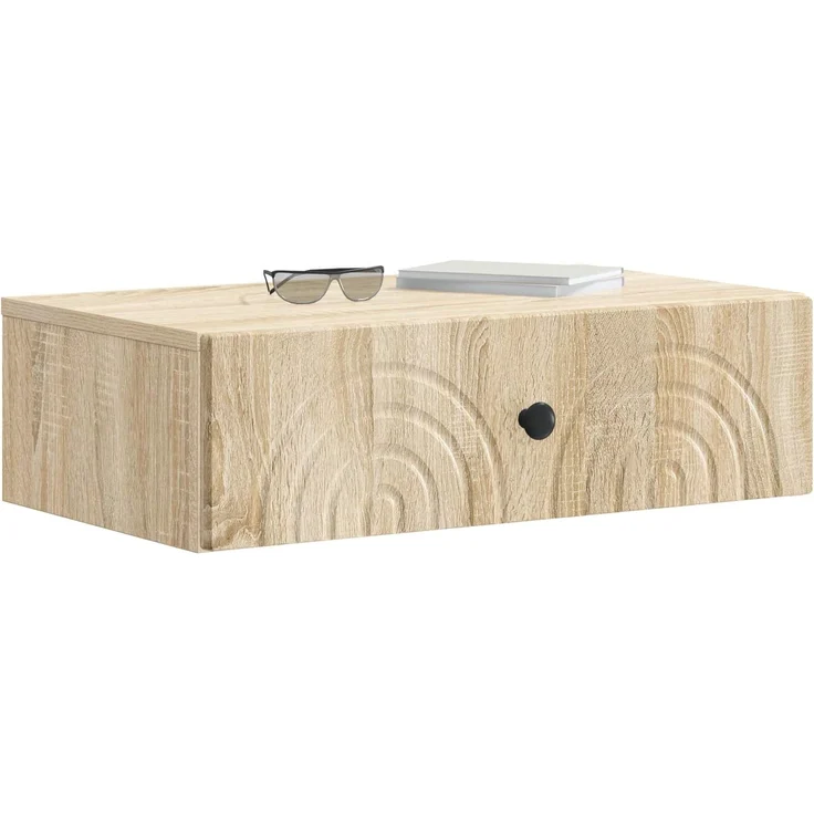 vidaXL Wandmontierter Beistelltisch Sonoma-Eiche 59 x 34,5 x 17 cm 898147 – Bild 3