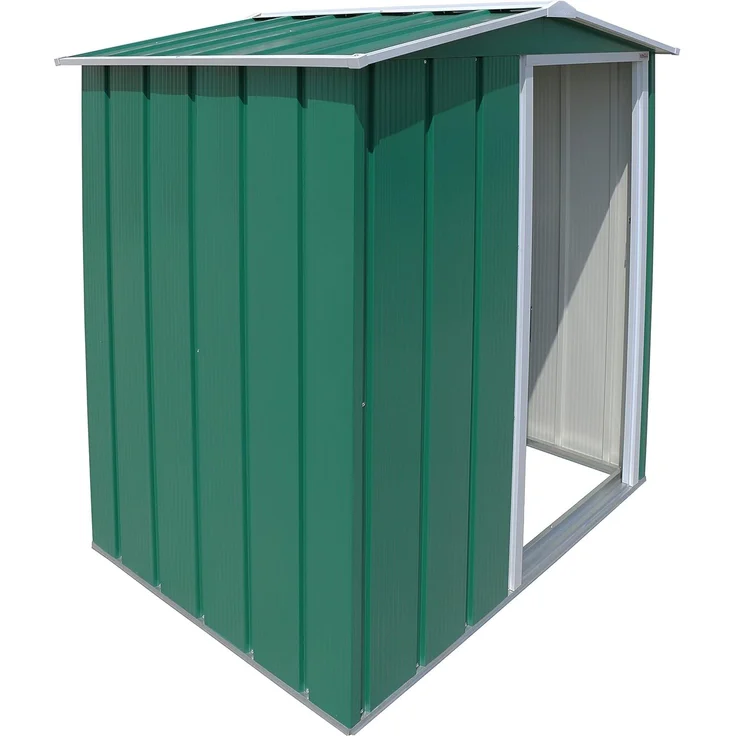 Duramax ECO 5x4 (1.56 m²) Metallgerätehaus, feuerverzinktes Metall gerätehaus - Geräteschuppen, verstärkte Dachkonstruktion, wartungsfreier und wetterfester Metallschuppen, Grün – Bild 6