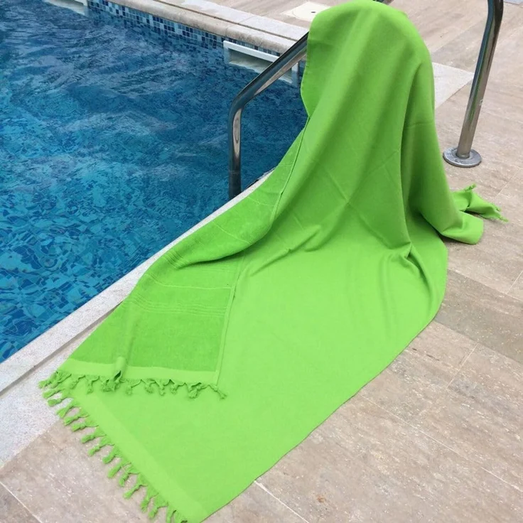 Mijolnir 'Monaco - Green' Fouta (Strandtuch), Grün, 95 x 180 cm – Bild 2