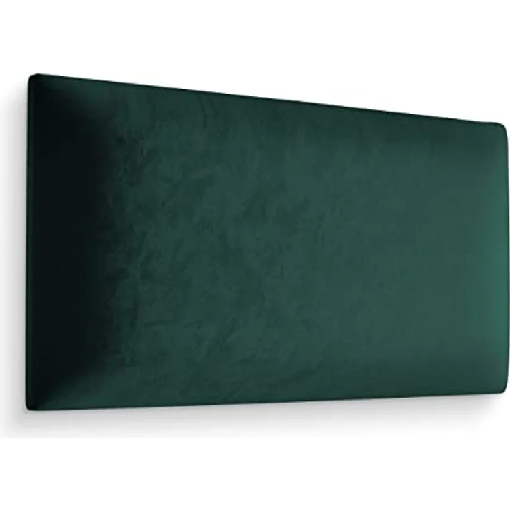 Muralo Samt Wandkissen Stoff Polsterpaneel Schlafzimmer Wohnzimmer Bett Wandpolster Bettkopfteil Lendekissen Modern Luxus Gepolstert Polster Paneel (Flaschengrün, 50x40 cm) – Bild 6