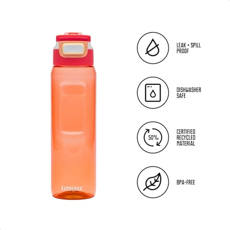 Kambukka Trinkflasche 1000 ml Elton Orange Vibes – Bild 5