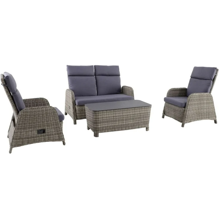 elGiga | MWH Verando Lounge-Set - 4-teiliges Gartenmöbel-Set – Bild 1