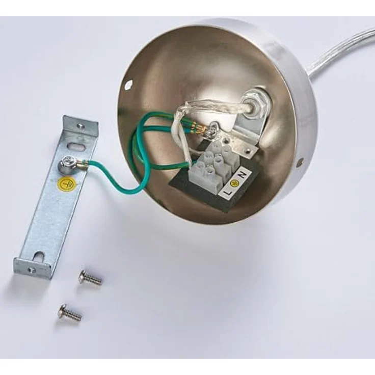 Lindby Hängeleuchte Valeria, Glas, Ø 40 cm, E27, gemütliche Lichtwirkung in Weiß – Bild 8