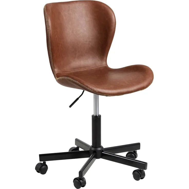 Kidsmill Bent Bürostuhl Lederoptik Retro Brandy Br