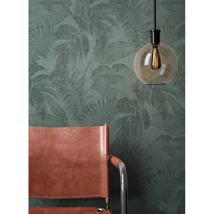 Newroom Vliestapete, Grün Tapete Dschungel Floral - Blumentapete Mustertapete Dunkelgrün Blätter Modern für Schlafzimmer Wohnzimmer Küche, Blumentapete, Mustertapete