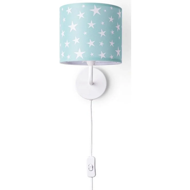 Paco Home Wandleuchte Capri 315, ohne Leuchtmittel, Lampe Kinderzimmer Babyzimmer âˆ…18cm Sterne Kabellänge 3m E14 – Bild 5