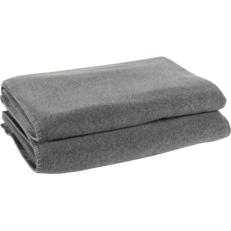 Zoeppritz Soft-Fleece Decke medium grey 160x200 cm 103291-940