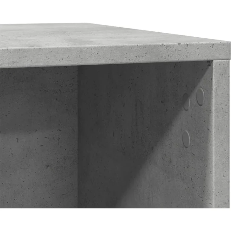 vidaXL Katzenklo Betongrau 60x40x40 cm Holzwerkstoff 857727 – Bild 9
