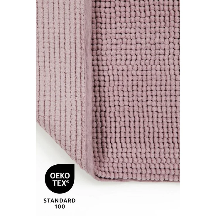 OTTO home Badematte Kaelan, weicher Chenille, Höhe 14 mm, rutschhemmend beschichtet, fußbodenheizungsgeeignet, Polyester, rechteckig, Badvorleger, Badteppich weiches Chenille, pastellfarben, Badezimmer – Bild 3