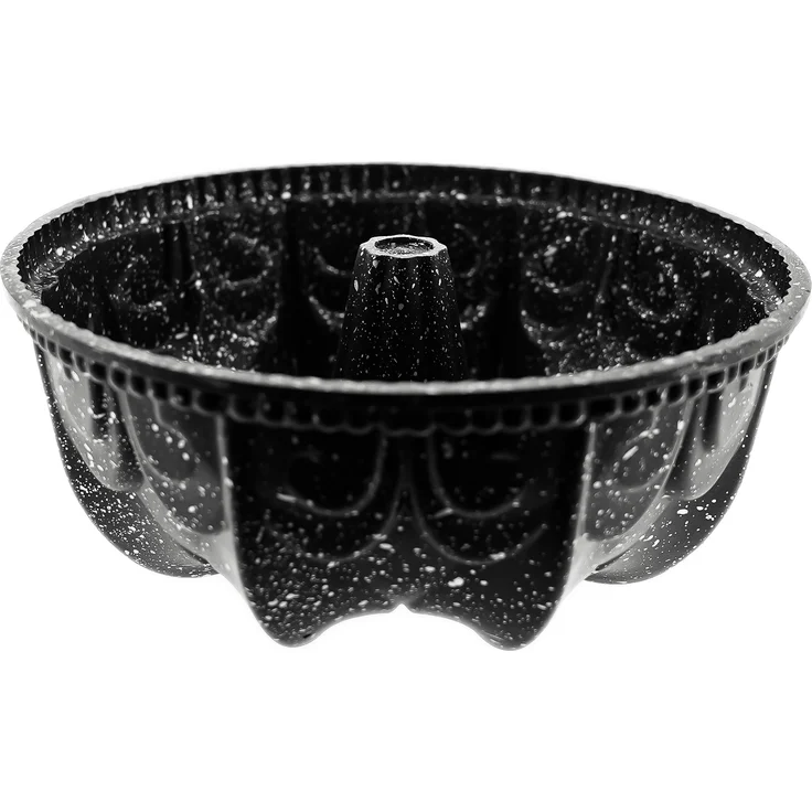 Guss-Backform Ø 23 cm – Schwarze Kuchenform mit eleganter Struktur – Bild 2