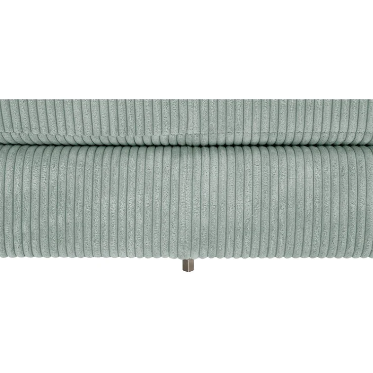 Sofa mit Longchair rechts Kaylynn Cordstoff silber – Bild 6