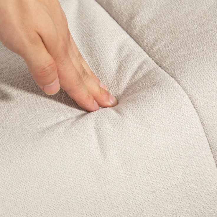 HOMCOM Massagestuhl, Polyester, Schaumstoff, Cremeweiß, 80L x 86B x 99H cm – Bild 8