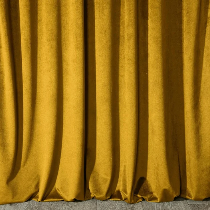 Eurofirany Vorhang VELVET (2 St), Kräuselband, blickdicht, Samt, 2er-Set Vorhang aus Velvet, mit mittlerem Verdunkelungsgrad, Tunnelzug – Bild 8