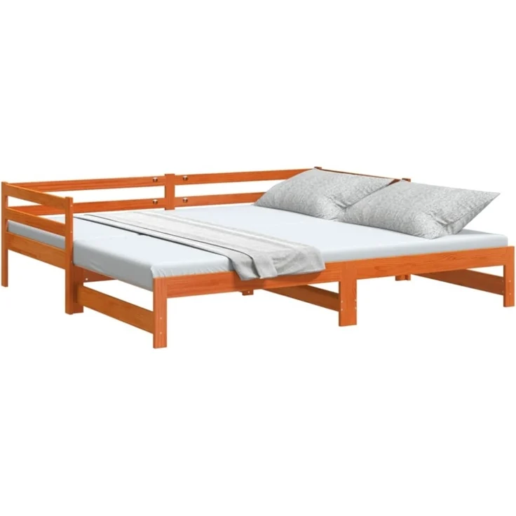 vidaXL Tagesbett Ausziehbar ohne Matratzen 90x190 cm Massivholz 847160 – Bild 10
