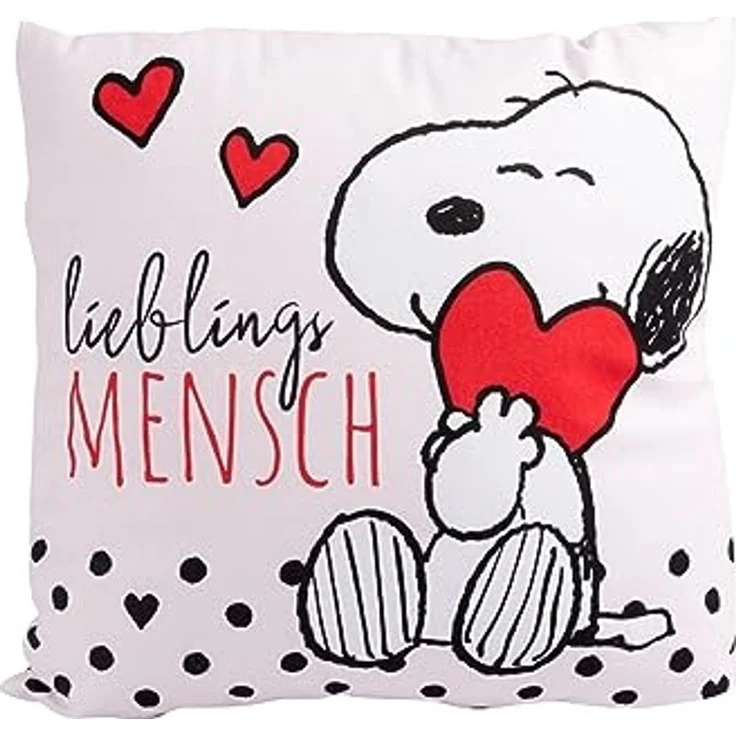 United Labels® Dekokissen Peanuts Snoopy - Lieblingsmensch – Bild 1