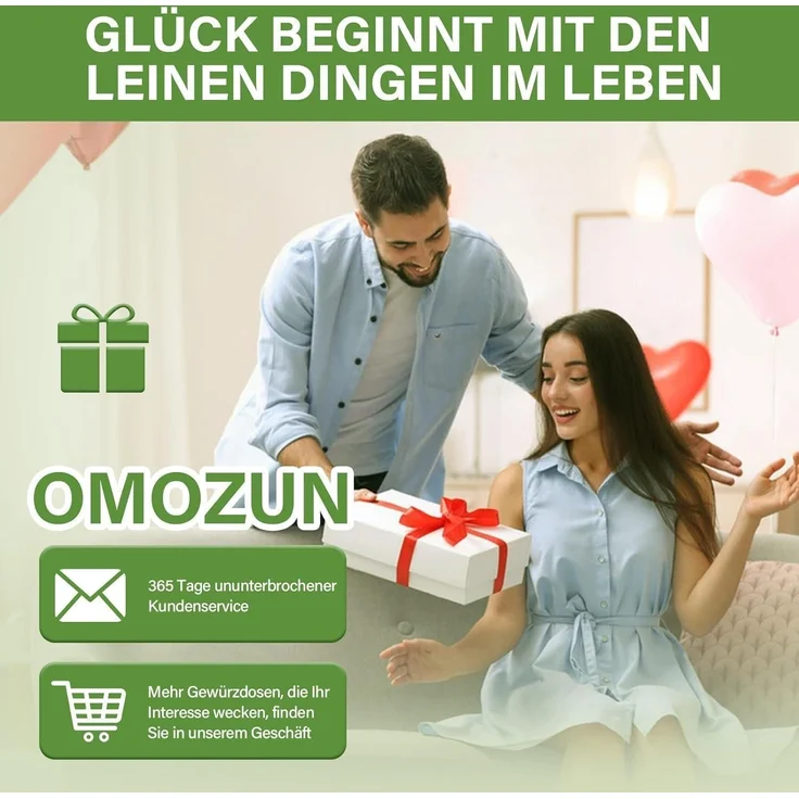 Gewürzgläser eckig Set 36er 120ml Streueinsatz Holzmaserung 36er set – Bild 6