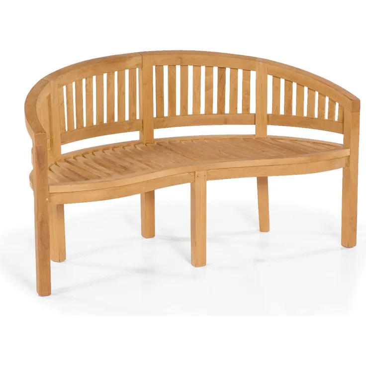Sonnenpartner Sitzbank Castle Garden 150 cm Teakholz Pure 3-Sitzer Bank Gartenbank