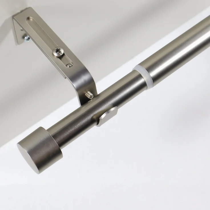 Deco-Raum Gardinenstange Flexa Stilgarnitur Set ausziehbar, Ø 19 mm, 1-läufig, ausziehbar, Wandmontage, verschraubt, Metall, perfekt für Dekoschals Gardinen – Bild 1