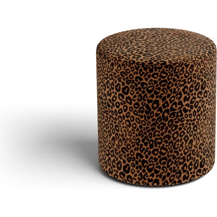 Micadoni Pouf Dia 40cm Chenille Wild Honig – Bild 2