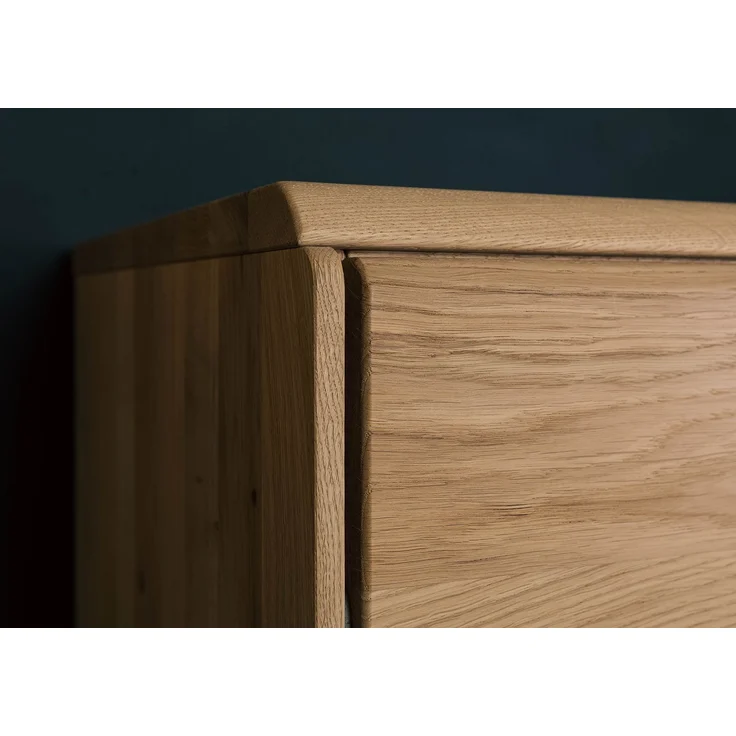 Highboard Wildeiche inkl. LED 103x43,5x152 natur geölt CARDIFF #121 – Bild 5