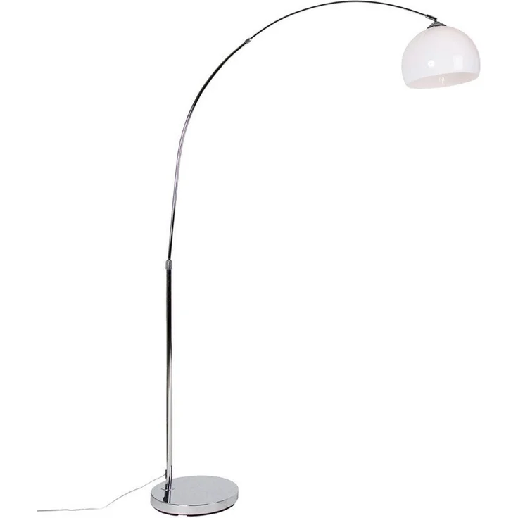 Qazqa Stehlampe Arc-basic, ohne Leuchtmittel, E27, Chrom, Modern, Stahl, 1-flammig – Bild 5