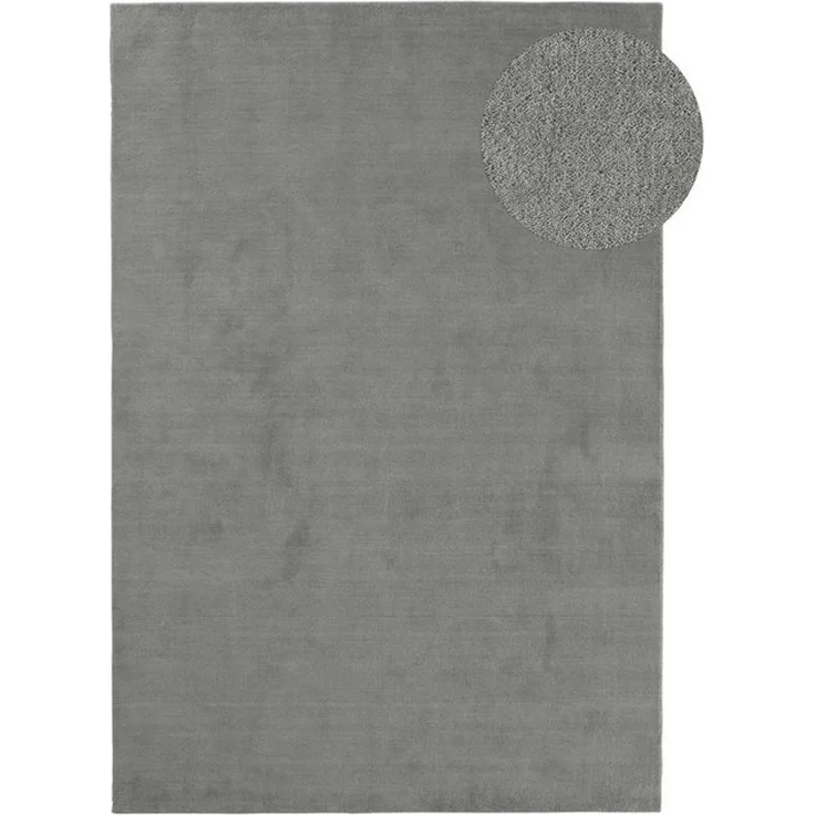 TaraCarpet Wollteppich TaraCarpet Casablanca strapazierfähiger Schurwollteppich Handarbeit, rechteckig, Höhe: 14 mm, Wollteppich grau Wohnzimmer Schlafzimmer Esszimmer Flur ca 200x290 – Bild 4