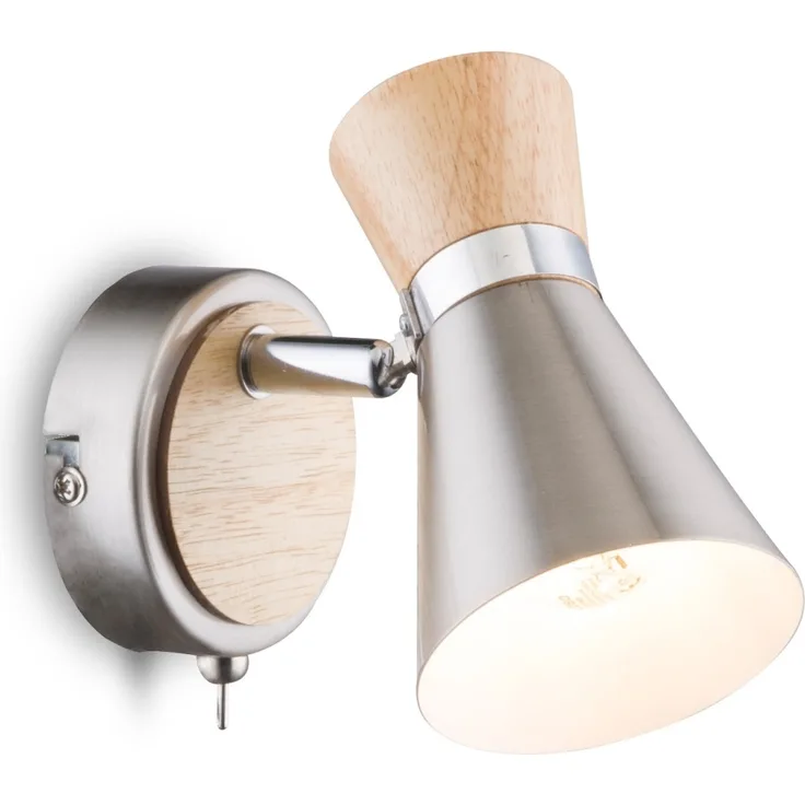 Wandstrahler SET mit Leuchtmittel LED Wandleuchte Schalter inkl. Pflegetuch