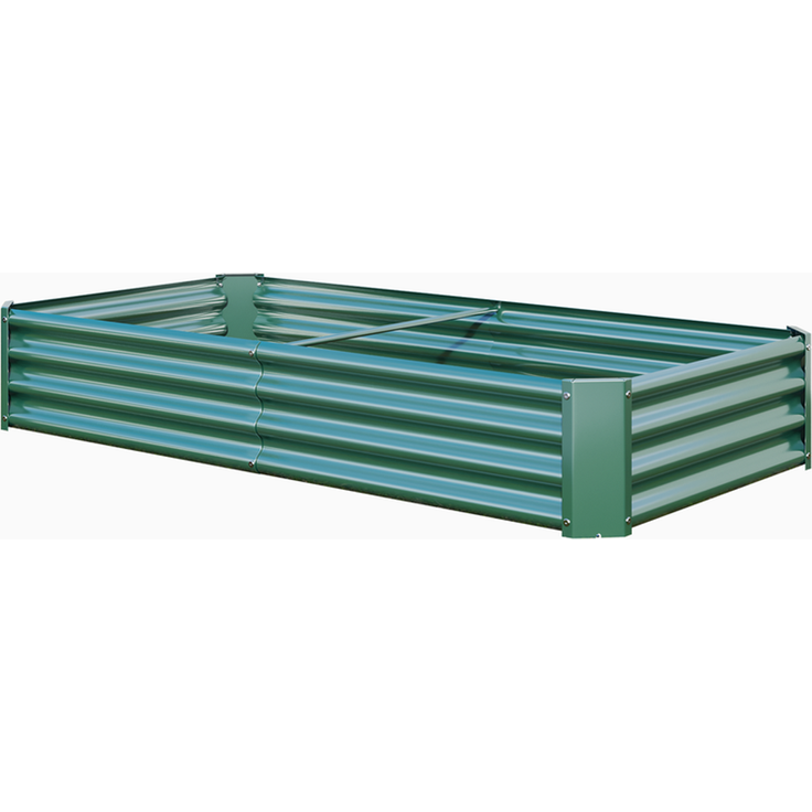 Homerecommend Hochbeet 180x90x30 cm, Gartenbett und Pflanzenkasten aus verzinktem Stahl, für Gemüse und Kräuter, Grün – Bild 9