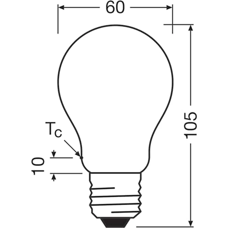 Osram Hocheffiziente LED Lampen mit Energieeffizienz Klasse A, Vorteilspack mit 3 Leuchtmittel, ersetzt herkömmliche 60W Glühbirnen, Birnenform, warmweiß(2700K), E27, mattes Glas – Bild 6