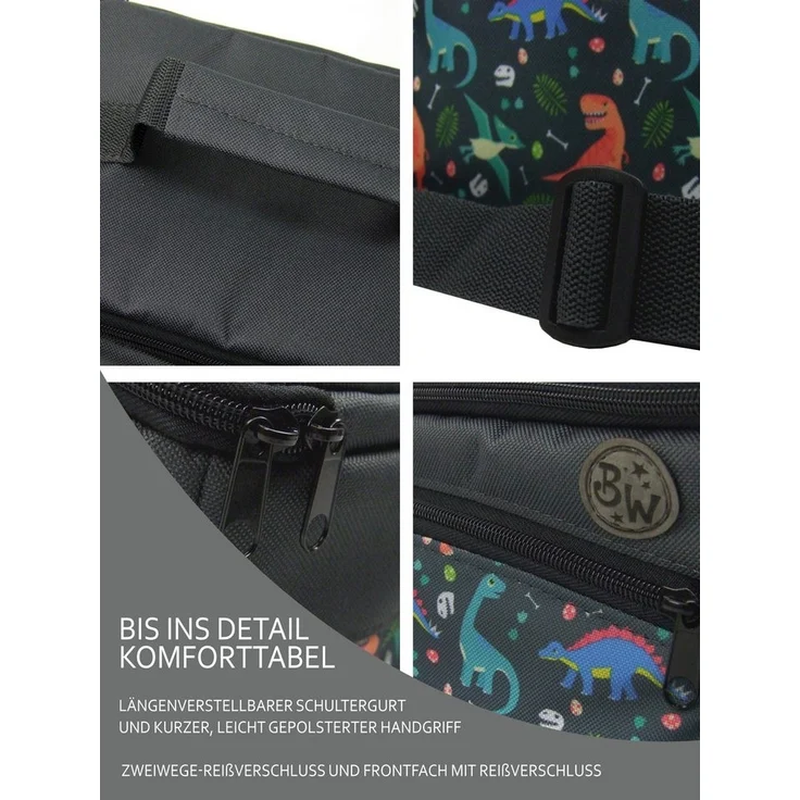 BambiniWelt by Rafael K. Aufbewahrungstasche Tasche für Toniebox Tigerbox für Musikbox Hörwürfel Innenfächer, innere Fächer dank Klettband frei verstellbar – Bild 3