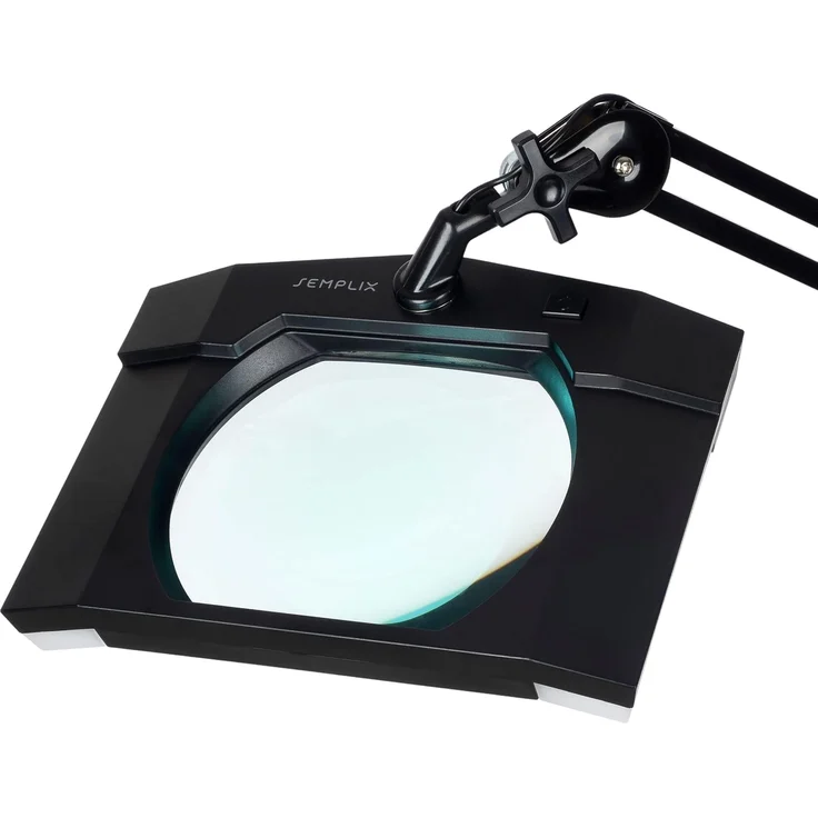 Semplix LED Arbeitslicht - LED Lupen-Lampe 3D Linse 189 x 157 mm / Tischklemme – Bild 2