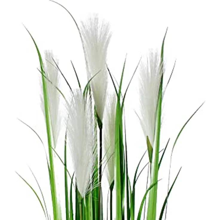 Kunstgras KP108 Kunstpflanze Kunstgräser Dekoration Pampasgras, Arnusa, Höhe 120 cm, Dekogras im Topf – Bild 5