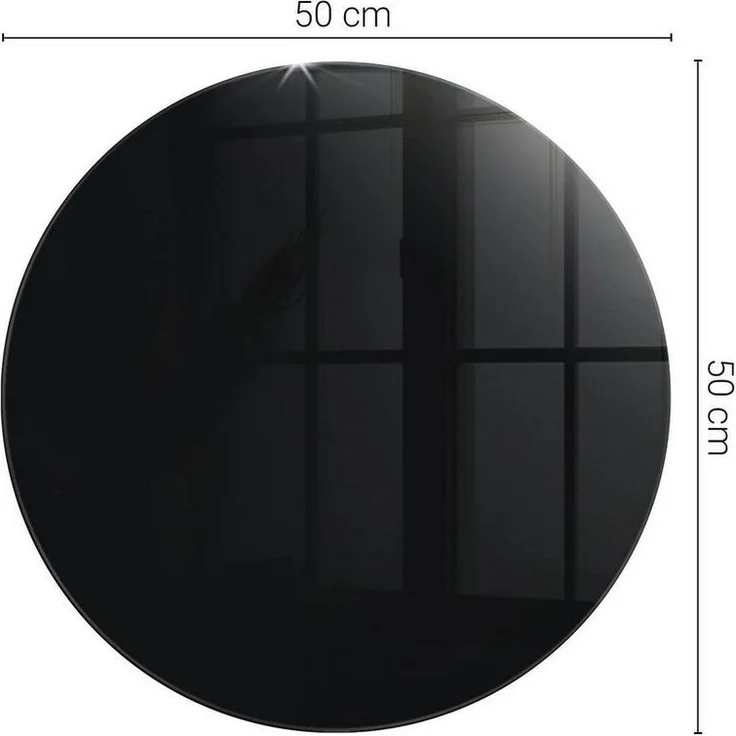 Tulup Tischplatte Glasplatte für Couchtisch Glatte schwarze Farbe Couchtisch Glasplatte – Bild 3