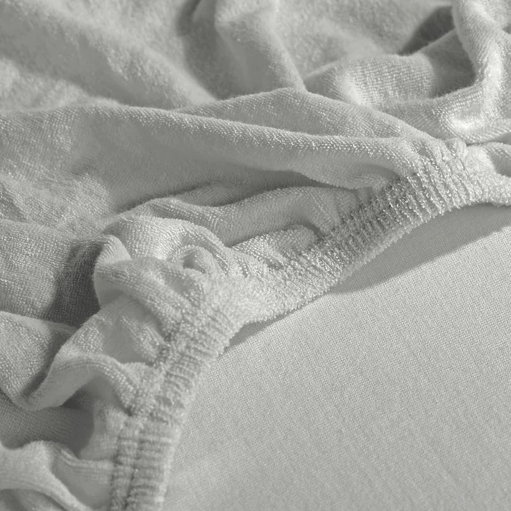 Erwin Müller Spannbettlaken, Molton, Gummizug: Rundumgummi, (1 Stück), Frottee wasserdicht/kochfest Uni – Bild 7