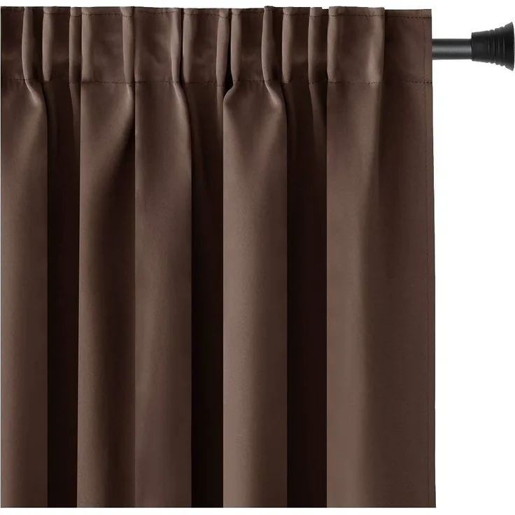 AmeliaHome Gardine Gardine Vorhang Einfarbig Verdunklungsvorhang Aufhängung Pleat (1 St), Kräuselband, verdunkelnd